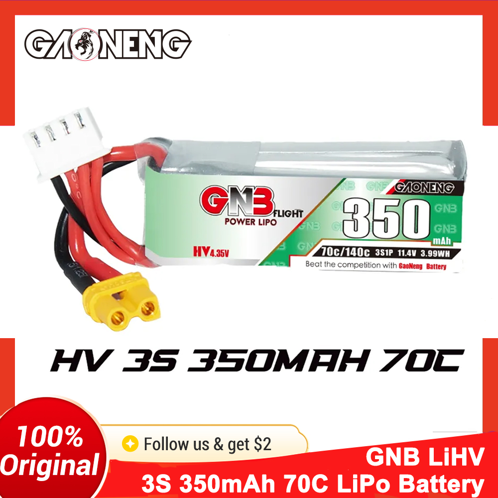 Fpv Drone Goggles - Baterai LiPo Gaoneng GNB 350mAh 3S