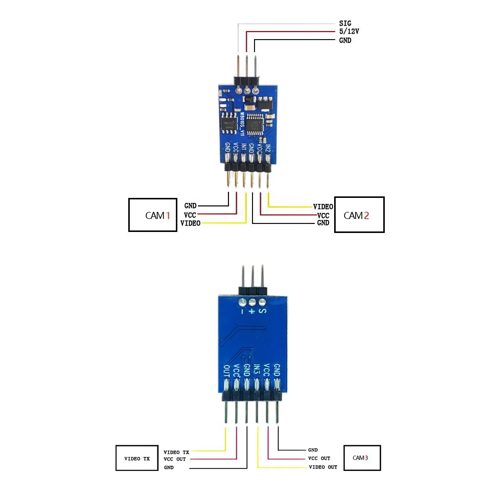 Modul Pengalih Video 3 Saluran - Fpv Drone Motor ulasan dan harga